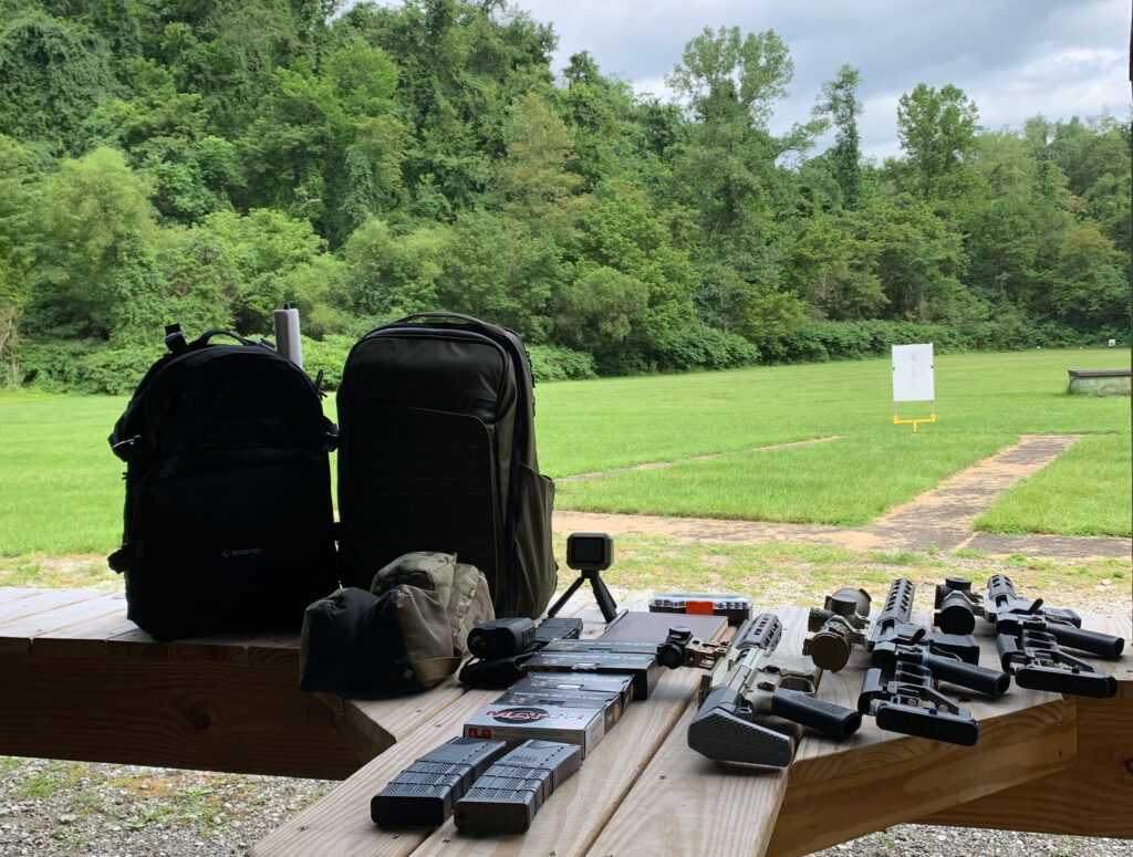 BLIND TIGER mounted on Mini Fix at the range