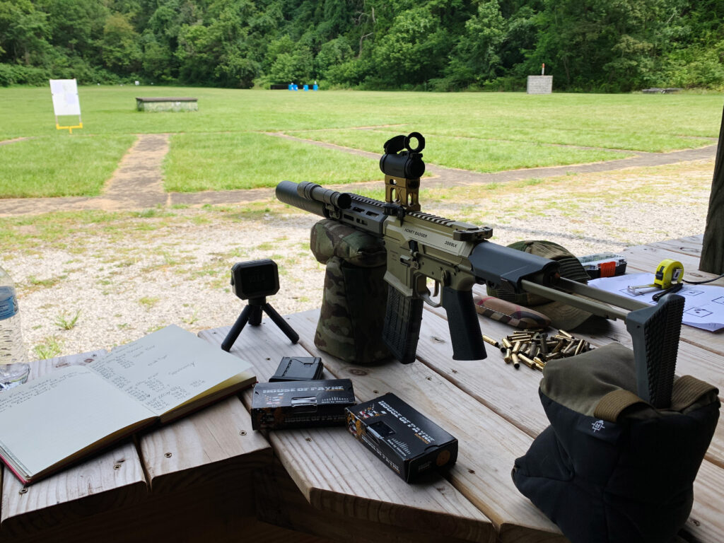 Shooting Q Honey Badger with SPEAKEASY