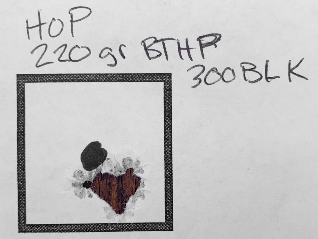 HOP Munitions ammo used in suppressor testing