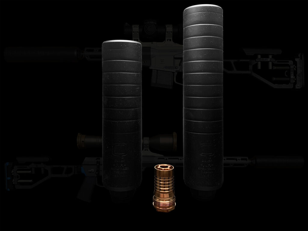 Q silencers with Cherry Bomb muzzle device