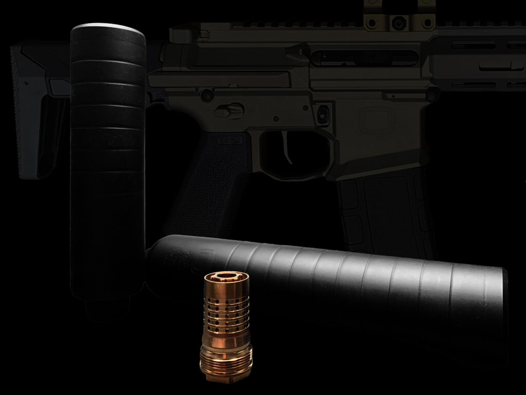 Q silencers with Cherry Bomb muzzle device